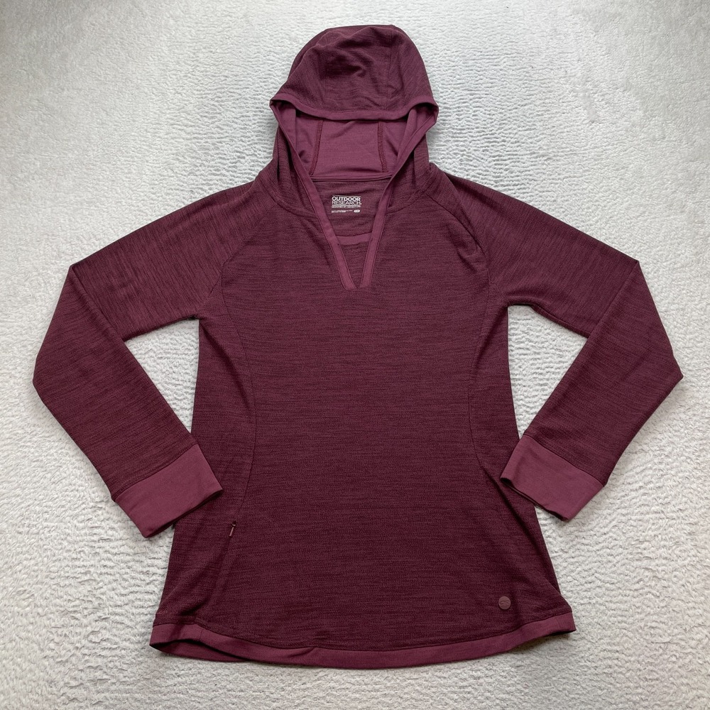 Outdoor Research Zenga Hoody Women's Size Small Burgundy Sweater